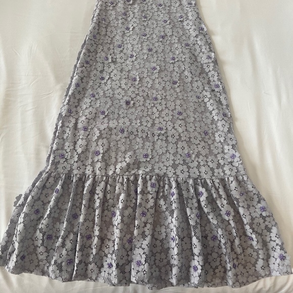 Michael Kors Embellished Corded Lace Ruffle-hem Dress Size XXS - Picture 5 of 6